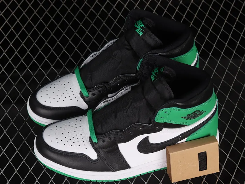 All Categories Air Jordan Jordan Series Basketball Shoes Air Jordan 1 High Made in Guangdong Pure Original Air Jordan 1 High OG "Lucky Green" AJ1 Joe 1 Celtics Black Green Toe DZ5485-031